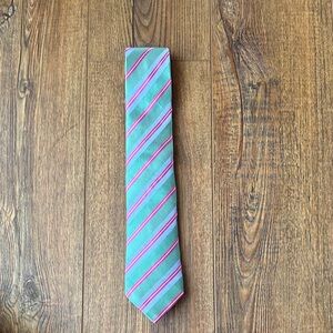 Eton Green/Blue/Pink Striped Tie